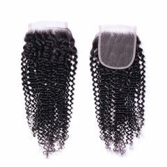 Curly Human Hair Weave 3 Bundles With 4x4 Closure Evova Thick Hair