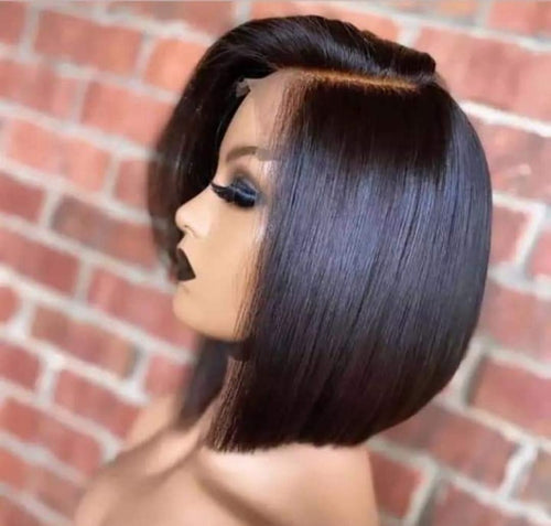 Straight Bob Lace Front Wig — 100% Human Hair